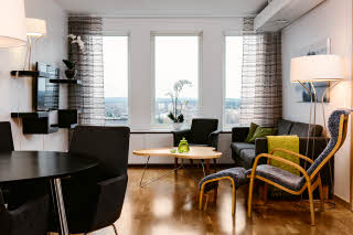 Scandic Plaza Umea, suite, floor 14, living room