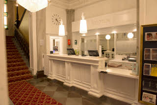 Reception stairs Scandic Billingen