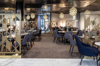 restaurant area at scandic rosendahl in tampere finland