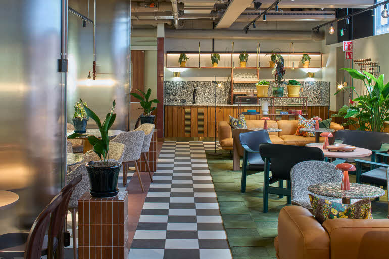 bar and restaurant at scandic wallin in stockholm
