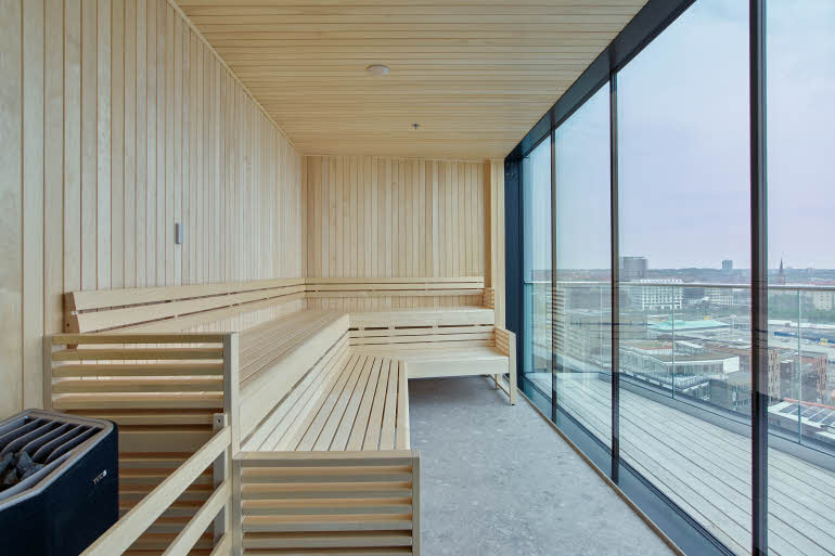 Sauna at hotel Scandic Oceanhamnen