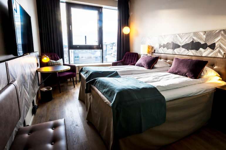 Superior room of Grand Tromso in Norway