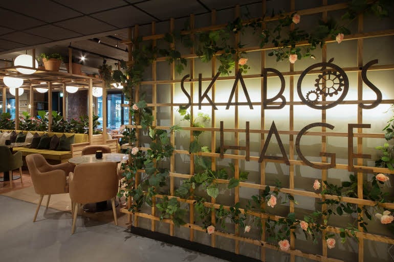 restaurant sign at scandic sjolyst in oslo norway