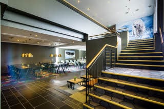 Stairs in lobby area