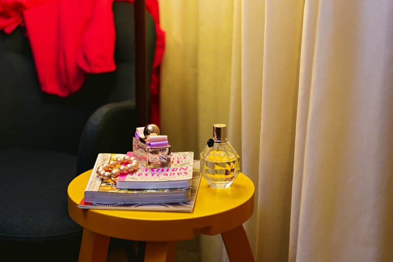 Scandic Uppsala Nord, bedside table, book, leisure, woman