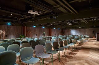 Meeting room R4 and R5 and R6 at roots theatre style of Downtown Camper by Scandic