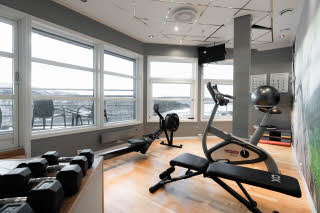 gym at scandic kristiansund in norway