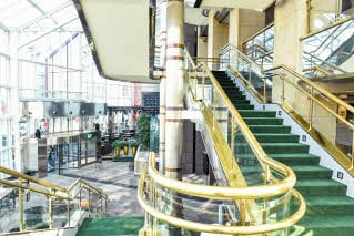 Lobby stairs hotel Scandic Triangeln Malmo