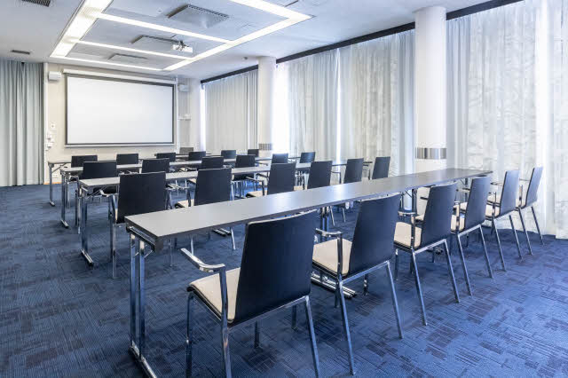 Table and chairs in Meeting room