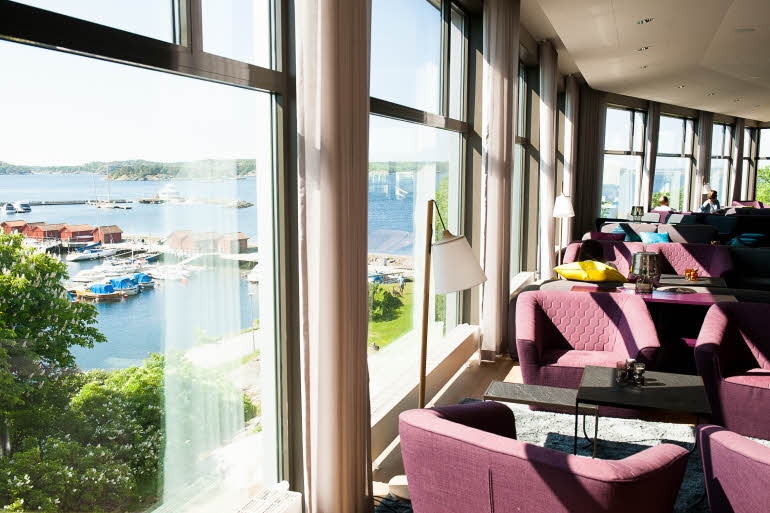 View from the lounge bar Scandic Laholmen Stromstad