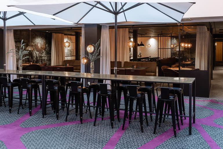 Restaurant yard Scandic Plaza Boras
