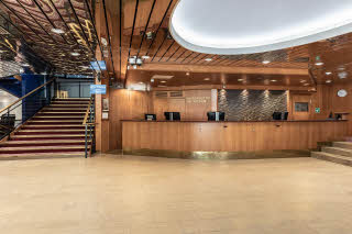 reception and lobby scandic laajavuori spa hotel jyväskylä finland