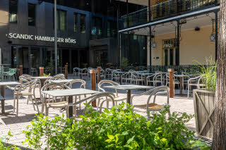 terrace at scandic hamburger bors in turku 