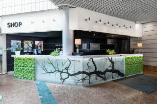 Reception of Scandic Atrium in Turku Finland