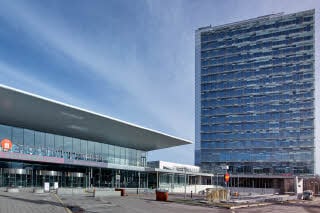 exterior facade of scandic talk in stockholm
