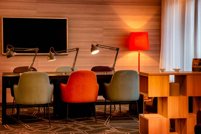 Lobby workspace Scandic Luleå