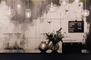 Reception detail hotel Scandic Plaza Boras