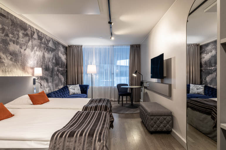 standard family four room at scandic rovaniemi city in finland