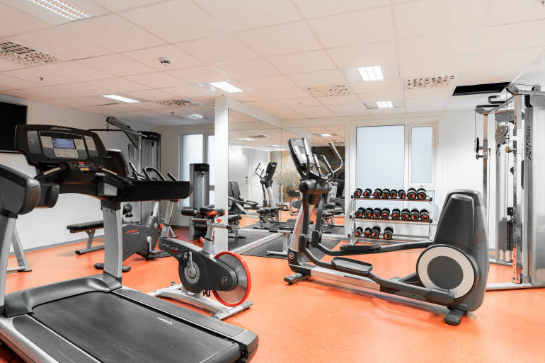 Gym at hotel Scandic Stavanger City 