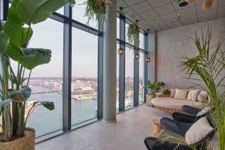 relax area at scandic oceanhamnen in helsingborg