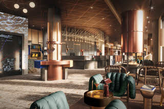 The Dock reception area
