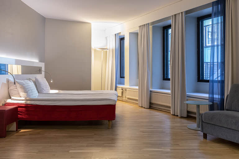 Standard family room bed Scandic Kaisaniemi Helsinki