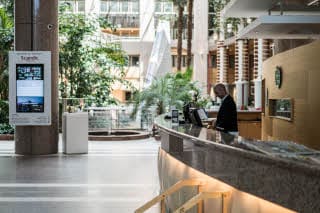 Reception hotel Scandic Infra City Stockholm
