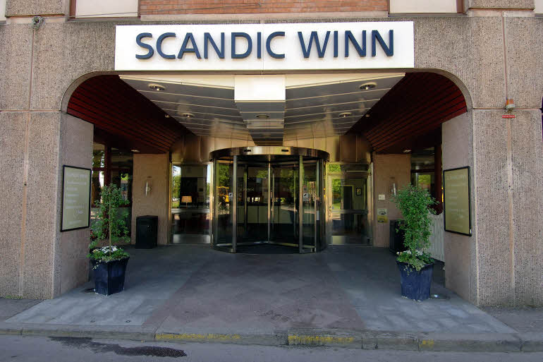 Exterior Entrance hotel Scandic Winn Karlstad