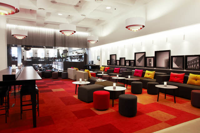 Scandic Aarhus City, lobby, foyer, sofa, relax area