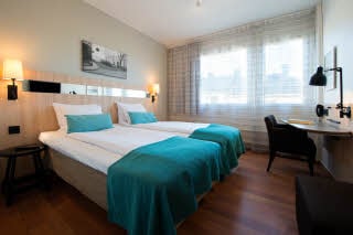 Beds in room Standard Twin at Scandic Sundsvall City