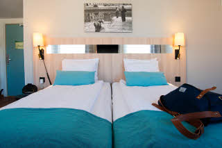 Beds in Standard Family room at Scandic Sundsvall City
