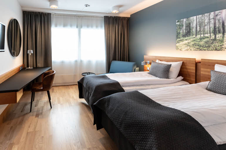 Standard room twin Scandic Espoo