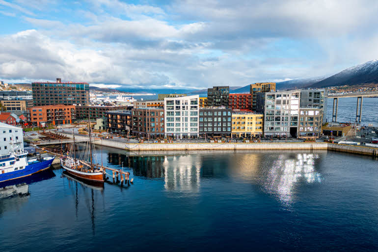 exterior at the dock 6939 by scandic in tromso