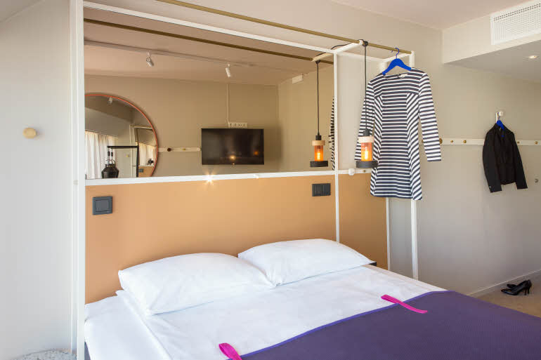 Bed in room