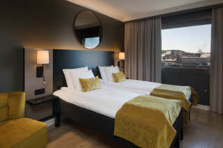 twin superior room at scandic city fredrikstad in norway