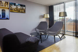 Scandic Aarhus City, suite, view, living room, Aros