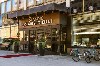 Facade Entrance hotel Scandic Sjofartshotellet