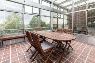 terrace in master suite at scandic rosendahl in tampere finland