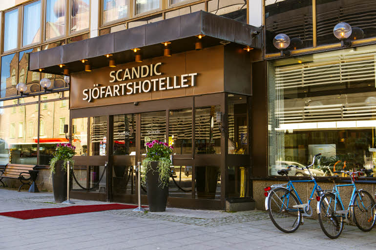 Facade Entrance hotel Scandic Sjofartshotellet