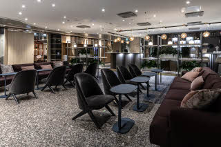 lobby of scandic rovaniemi city in finland