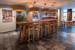 social table at thors of scandic harstad in norway