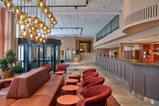 lobby reception at scandic swania