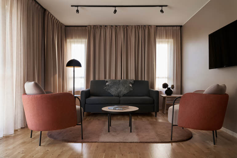 Living room at Scandic Visby