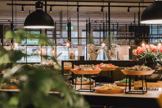 Lunch in restaurant Scandic Plaza Boras
