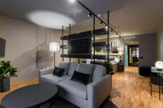 Living room in Junior Suite at Scandic Park