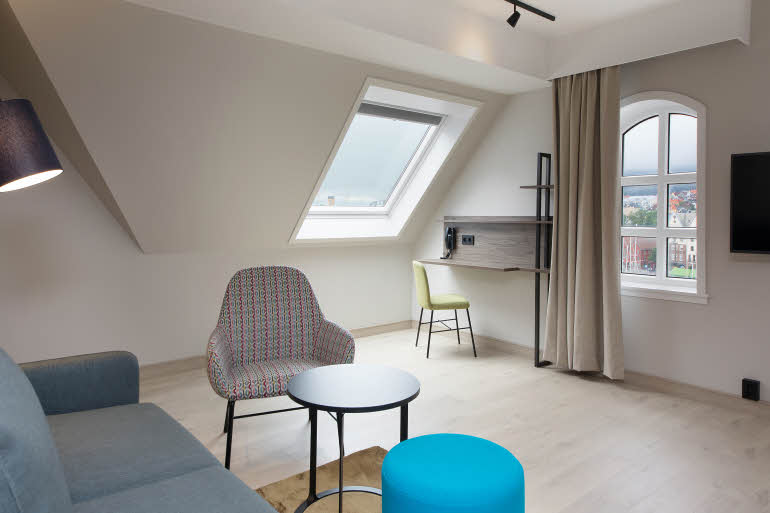 Sitting Area in Presidential Suite Scandic Torget Bergen