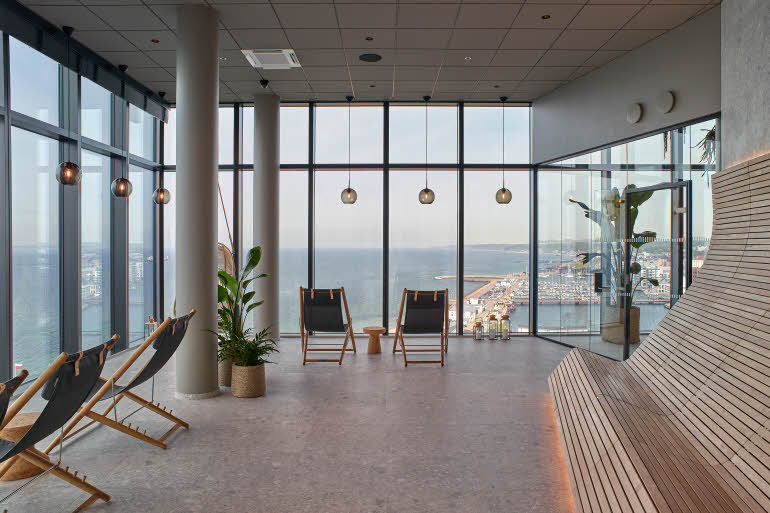 relax area at scandic oceanhamnen in helsingborg