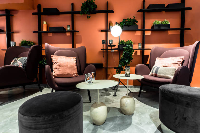 Lobby chairs Scandic Uplandia in Uppsala Sweden