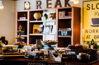 Tastebreak in meeting lounge at Scandic Grand Central in Stockholm