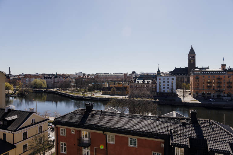 View from roof Scandic Strommen Norrkoping